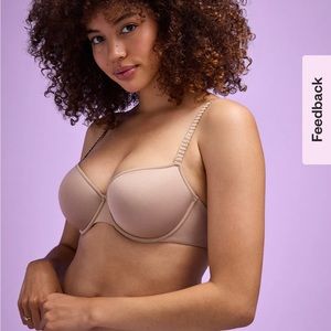 ThirdLove 24/7 Classic T-shirt bra in Taupe, size 34 C1/2